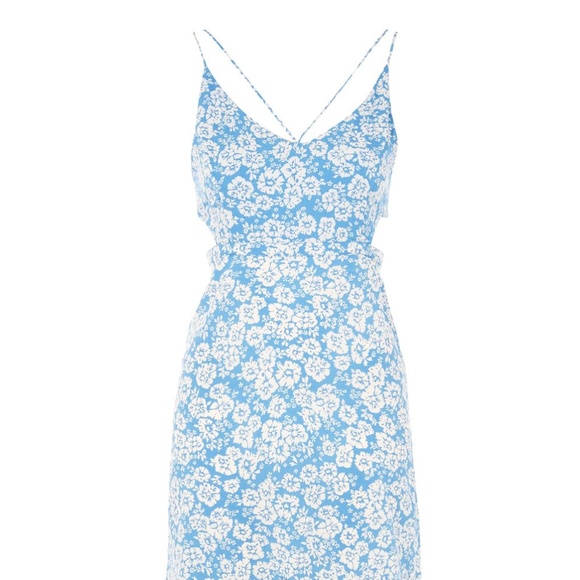 Topshop Cornflower Cutout Slipdress - Picture 3 of 7